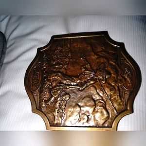 1976 Vintage Coca Cola Belt Buckle with Boy Fishing with Dog